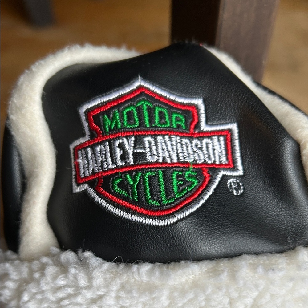 Harley-Davidson Plush Bear with Black and Cream Details - Picture 3 of 9